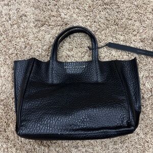 Ampersand As Apostrophe Leather Half Tote in Black Buffalo / $538 MSRP / NWT